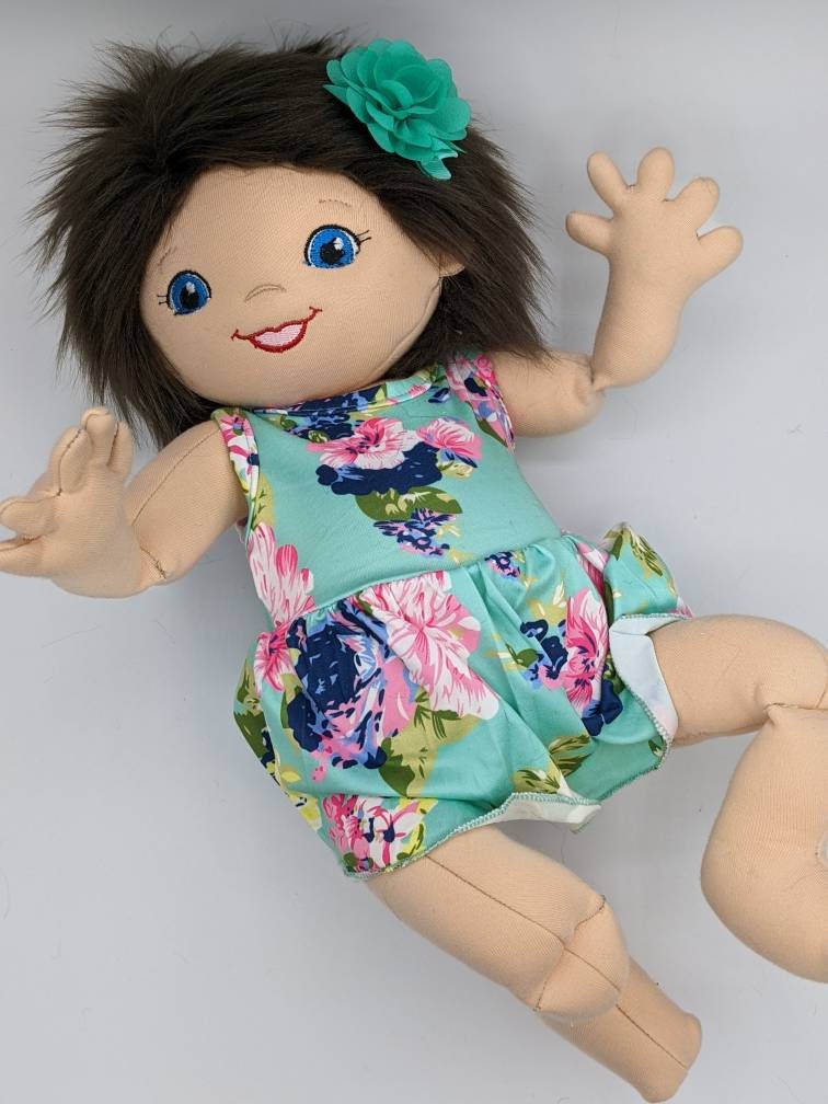 Ready to ship 15" doll, movable joints.