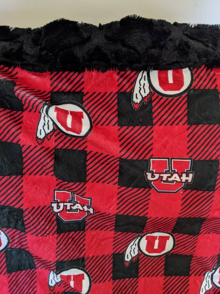 50"x 60" minky University of Utah blanket (other sizes available)