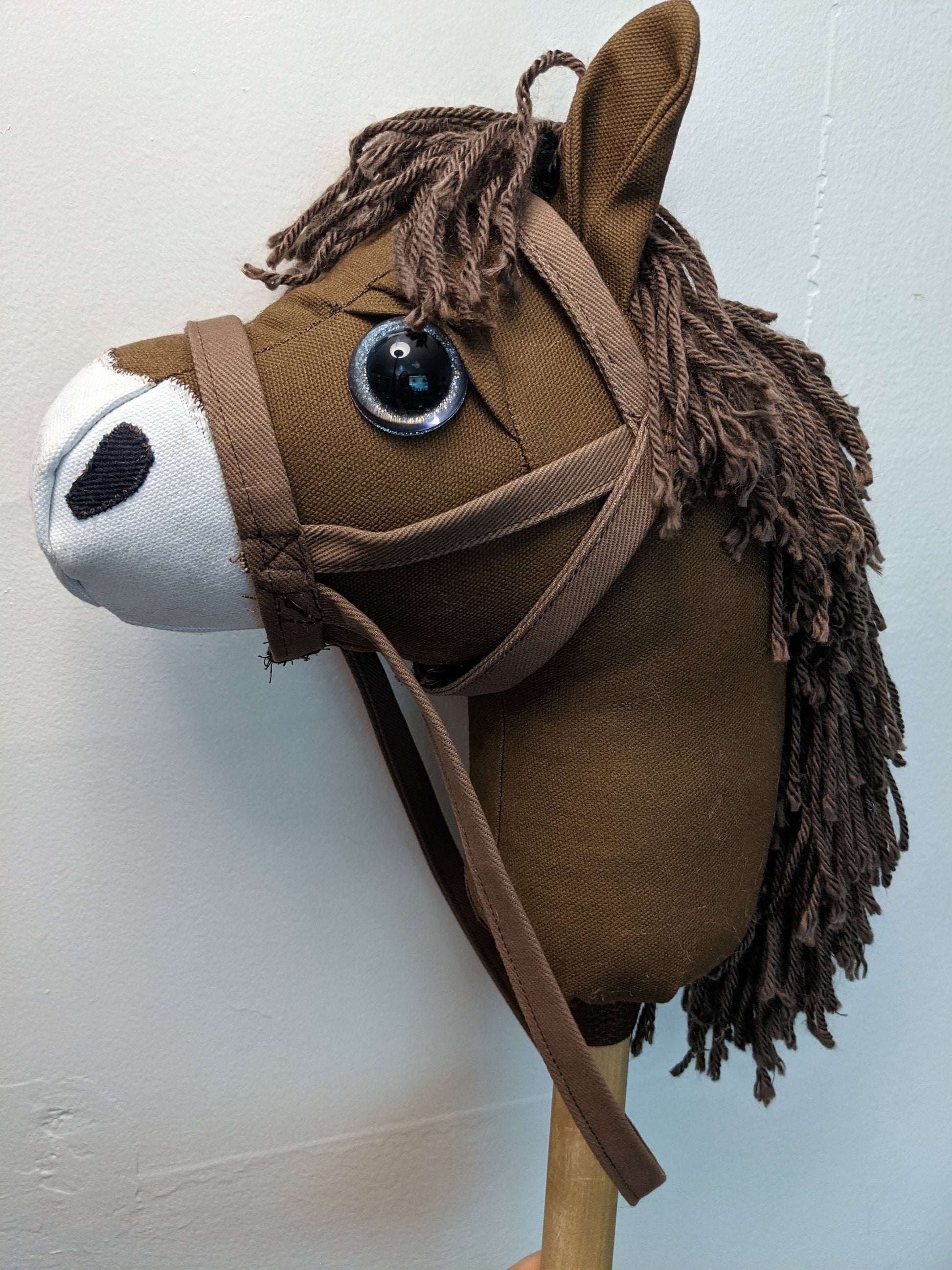 Black BRIDLE and REINS for Hobby Horse 