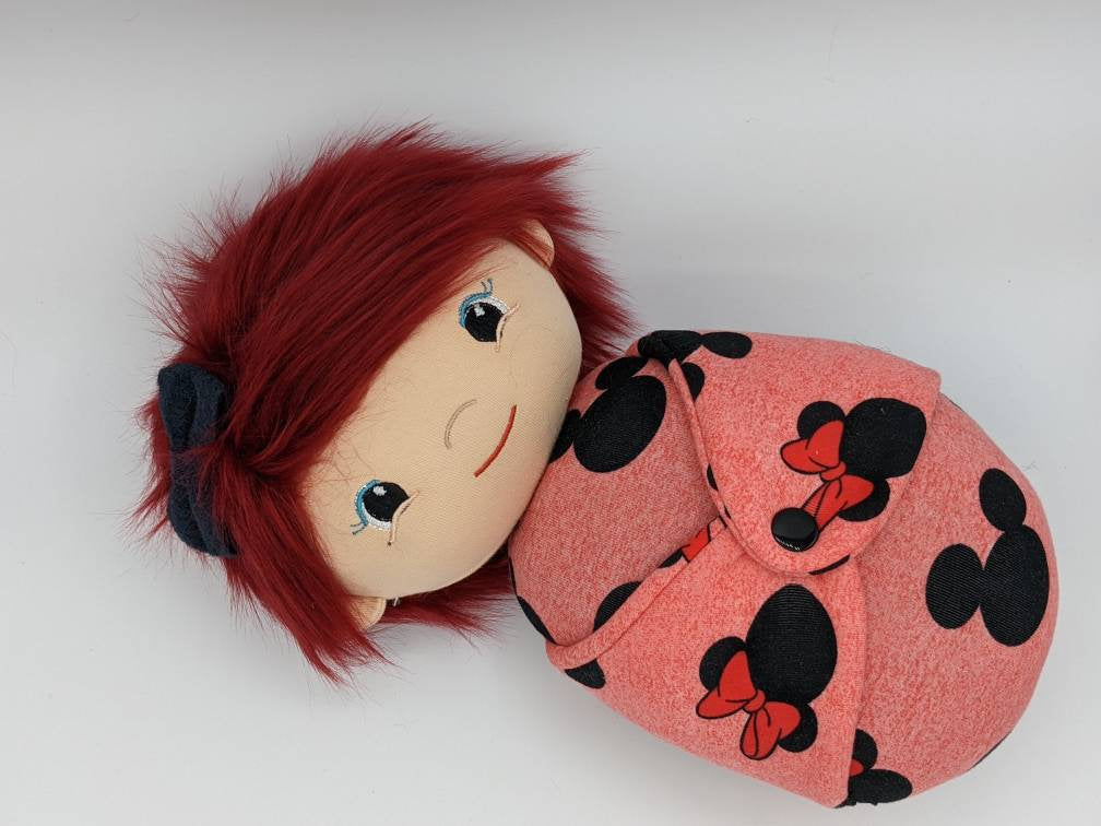 14" doll, toddler gift, soft doll. Ready to ship